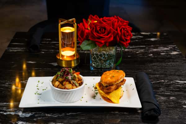 Fried Chicken Biscuit Sandwich