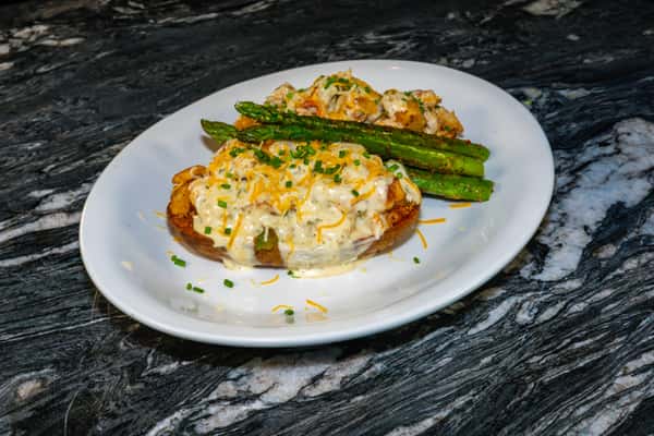 Seafood Stuffed Baked Potato
