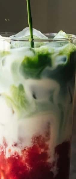 Strawberry Matcha Iced Latte