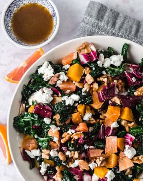 Kale Radicchio Roasted Beets Salad
