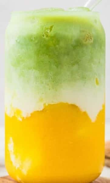 Mango Matcha Iced Latte