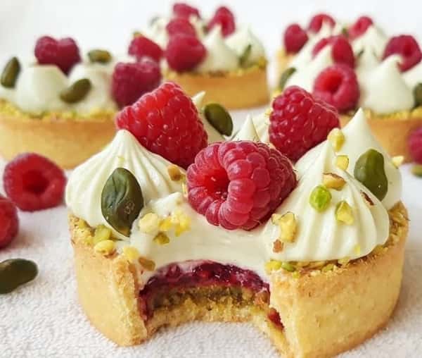 Pistachio Raspberry Tart
