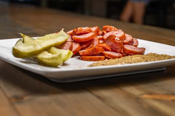 Sausage Pickles Mustard