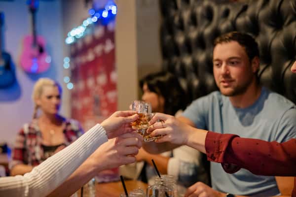 guests toasting