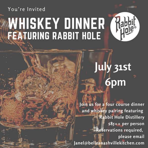 Rabbit Hole Whiskey Dinner