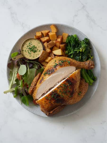 Half roast chicken