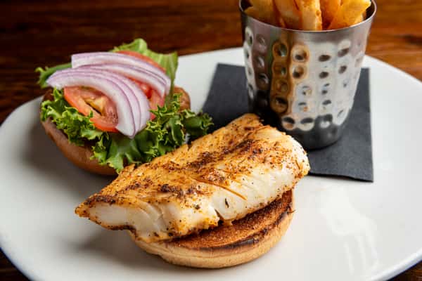 Blackened Cod Sandwich