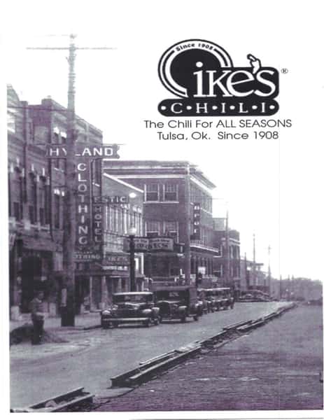 Old picture of Ike's Chili restaurant from 1936