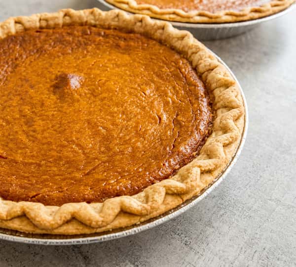 Southern sweet potato pie dessert at Fainmous BBQ in Pearland TX