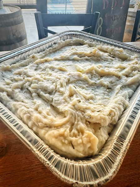 Garlic Rosemary Mashed Potatoes - Pan