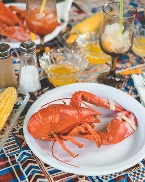 Lobster on a plate