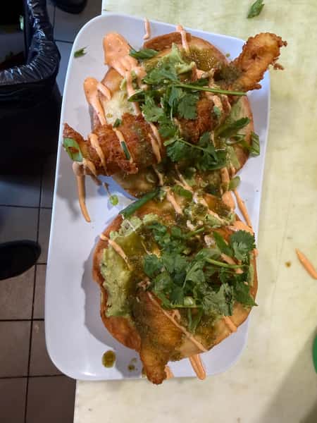 Crispy Fish Tostadas