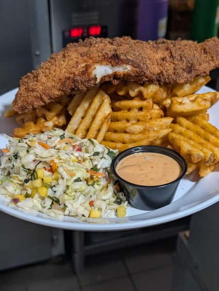 Fried Grouper Plate