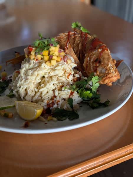 Pork & Shrimp Skewers Plate