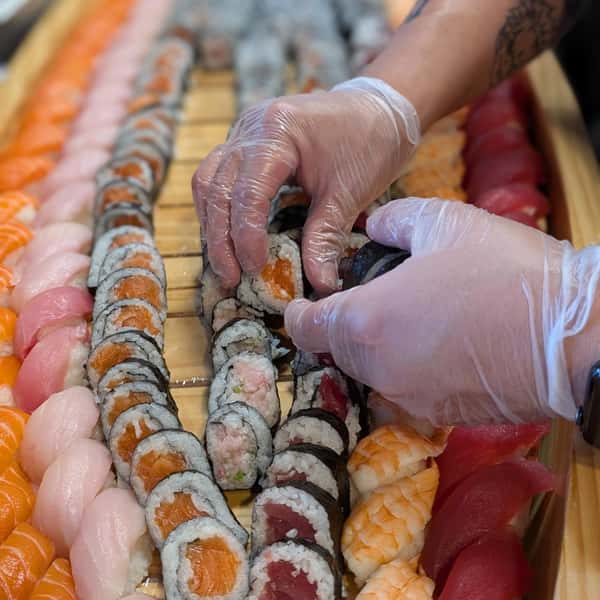 Prepping a Sushi Boat