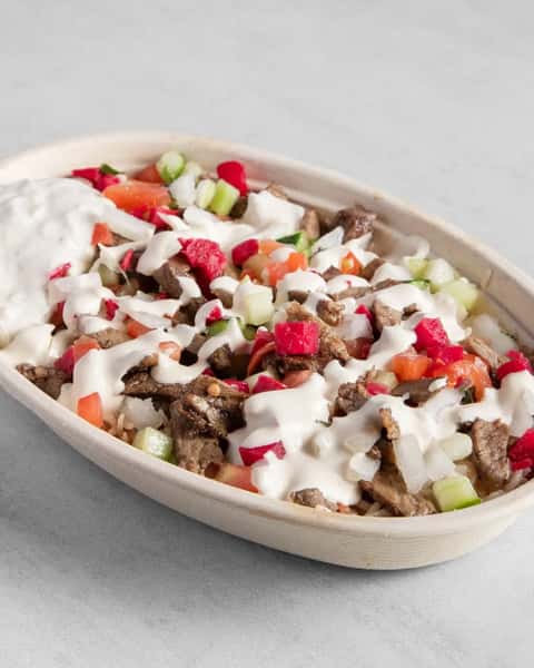 Tender Angus beef, fluffy basmati rice, fresh toppings, and bold shawarma flavor in every bite. 🔥😋
Come dine with us and grab your bowl!