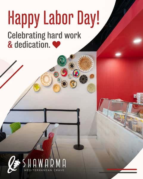 Happy Labor Day! 🇺🇸
Here's to the people who keep things moving, making things happen, and getting it done. ❤️
Wishing you a happy, restful Labor Day from And Shawarma! 🌯✨