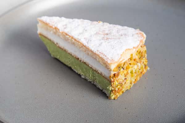 Pistachio Cake Slice