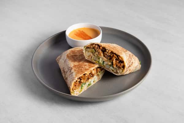 Classic Shawarma on a gray plate