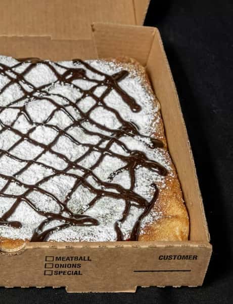 Half Chocolate Dessert Pizza