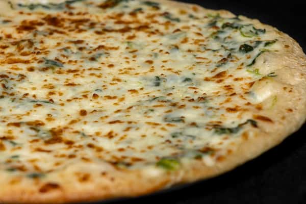 Spinach Alfredo Pizza