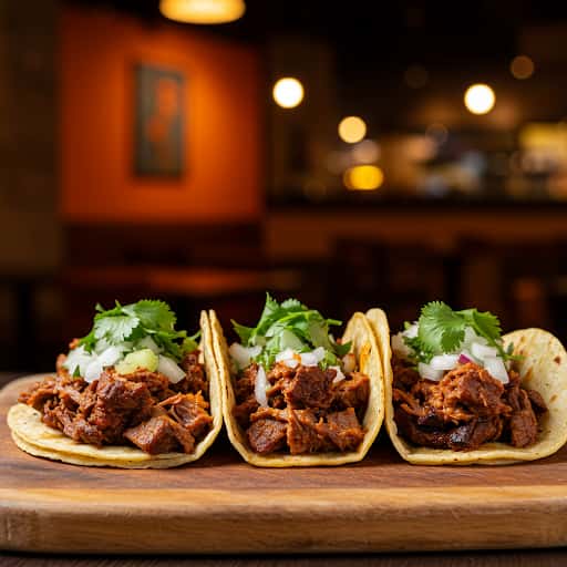 3 Barbacoa Tacos