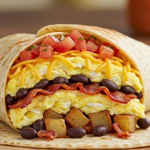 Bacon Breakfast Burrito