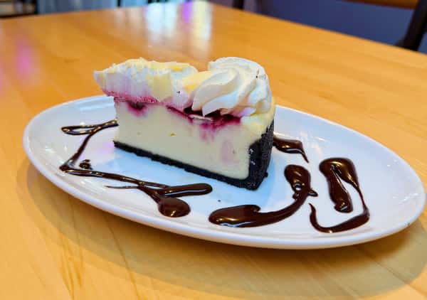 Raspberry White Chocolate Truffle Cheesecake