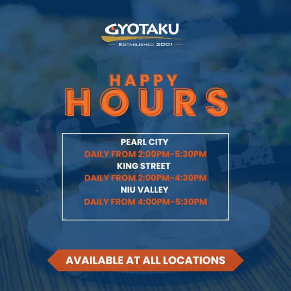 Happy hour flyer
