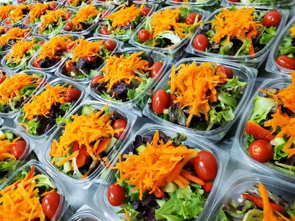 assortment of meal prepped containers