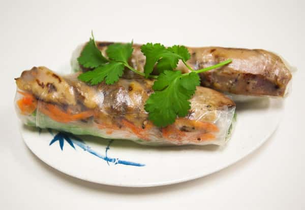 Grilled Pork Spring Rolls