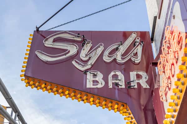 Exterior sign for Syd's Bar