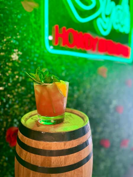 Strawberry Whiskey Smash