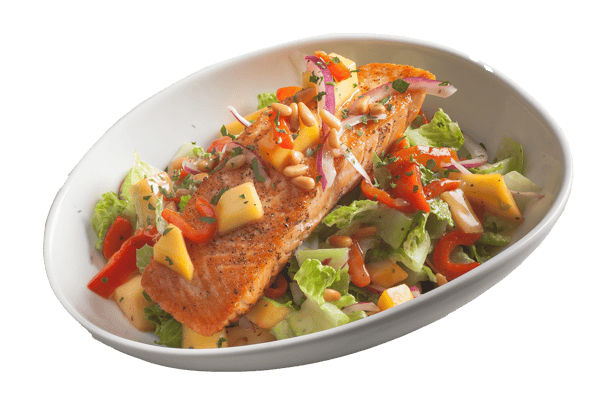 Pan Roasted Salmon Salad