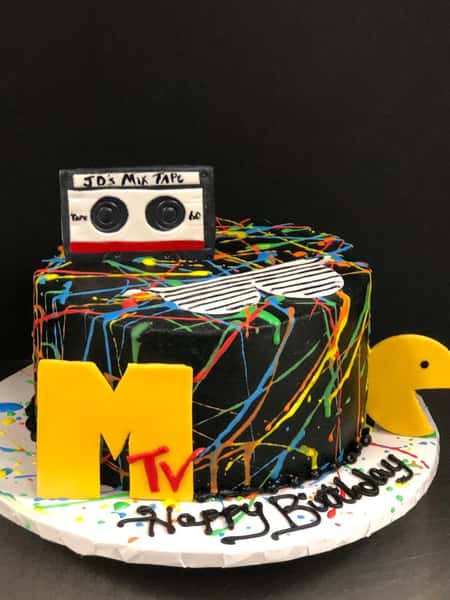 MTV/80s party cake