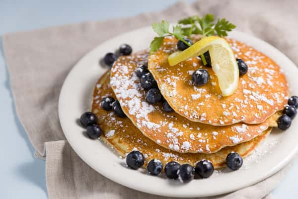 lemon blueberry pancakes