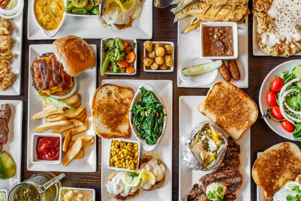 Group shot of food