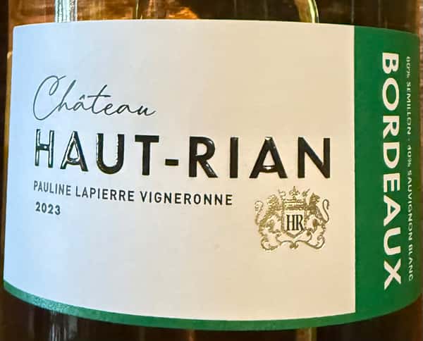 2023 Chateau Haut-Rian
