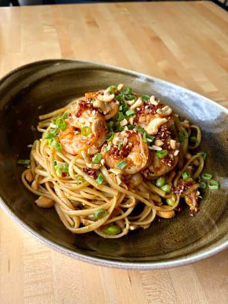 Chili Crunch Shrimp Noodles