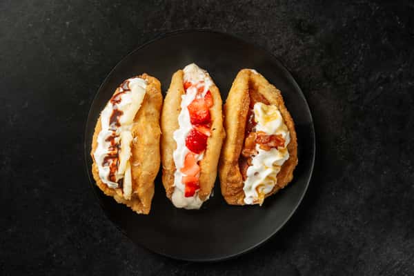 dessert taco