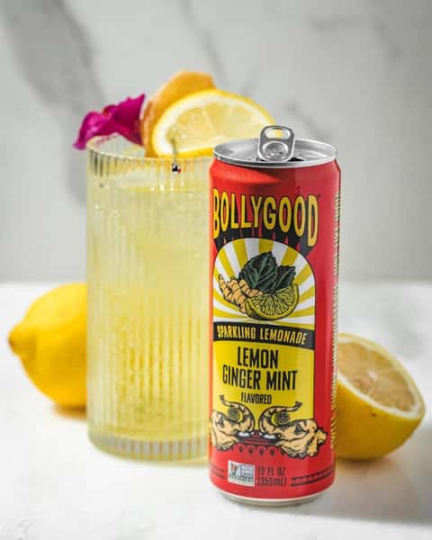Ginger and Mint Sparkling Lemonade