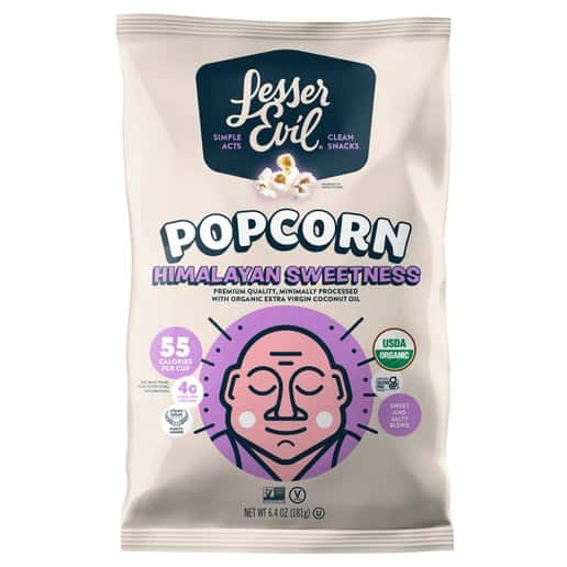 Lesser Evil Organic Popcorn Himalayan Sweetness