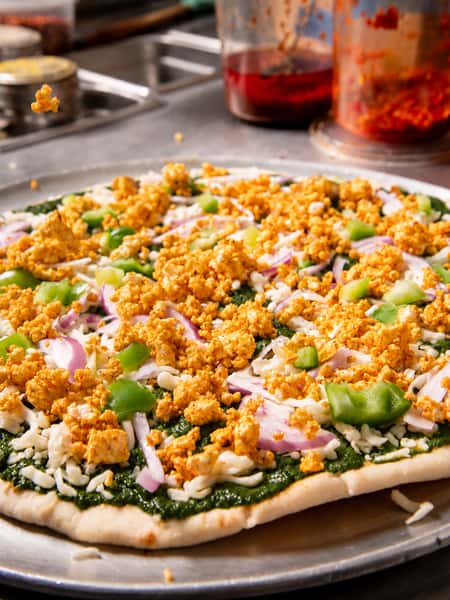 The Saag Paneer Pizza