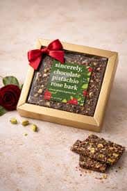 Chocolate Pistachio Rose Bark Gift Box (Gluten-free, Vegan)