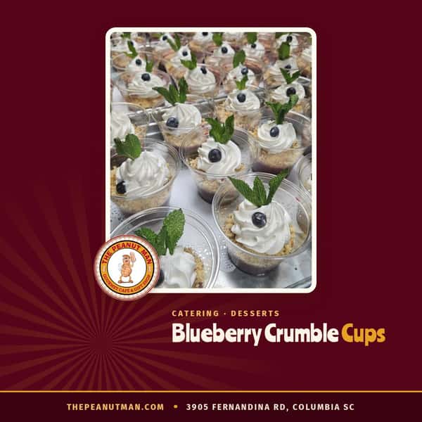 Blueberry crumble cups