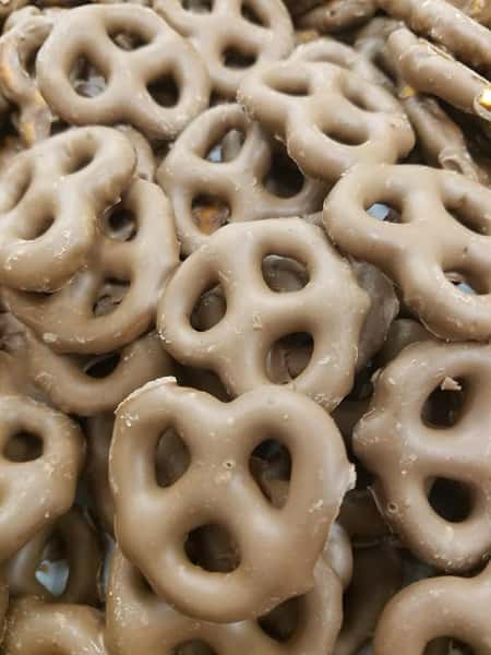 Chocolate covered pretzels