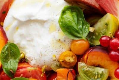 Heirloom Tomatoes + Burrata