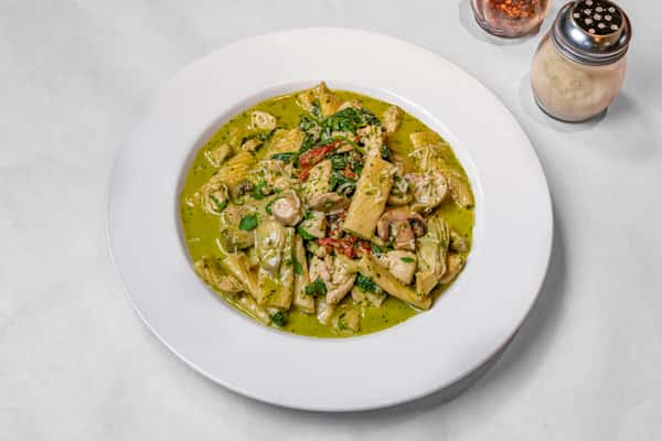 Pesto Chicken Rigatoni Pasta