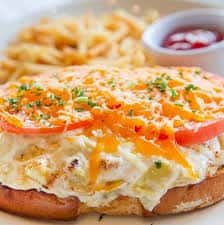 Open-Faced Crab Sandwich