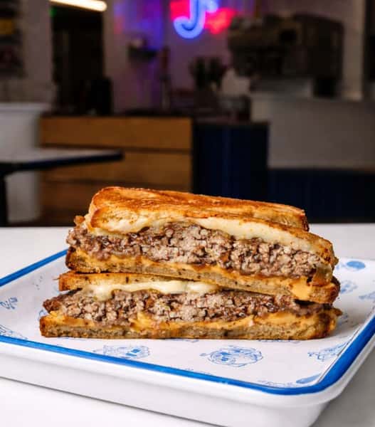 Patty Melt (Swiss, Grilled onions, burger sauce)